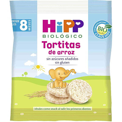 HIPP BIOLOGICO TORTITAS  ARROZ MIJO 30