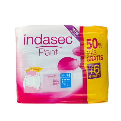 INDASEC PANT PLUS T.G 12+6