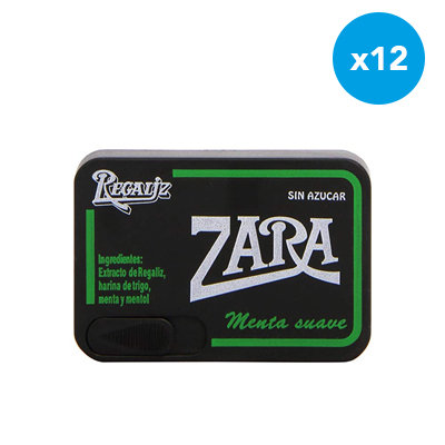 REGALIZ ZARA MENTA SUAVE 9 GRX12 UD