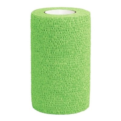 VENDA COHESIVA CABALLOS VERDE 10X4,5