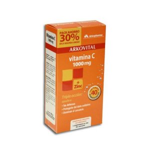 ARKOVITAL VITAMINA C+ZINC 2 X 20 C EFERV