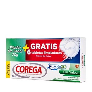 COREGA SIN SABOR 70G+6 TABLETAS LIMPIEZA