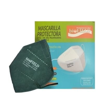 MASCARILLAS FFP2 BIOFIELD VERDES 20 UDS
