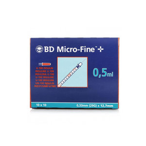 BD JERINGA INSUL MICROF 0,30X8 10U 0,5ML