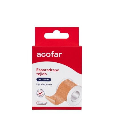 ACOFAR ESPARADRAPO TEJIDO PIEL 5X5CM
