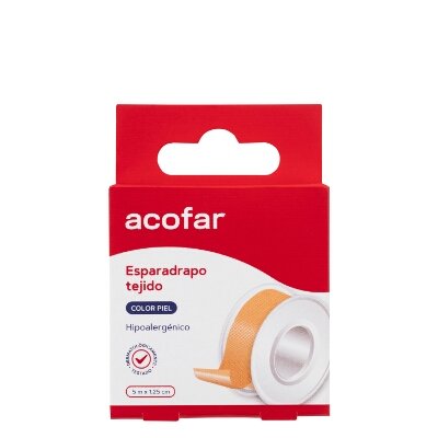 ACOFAR ESPARADRAPO TEJIDO PIEL 5X1,25CM