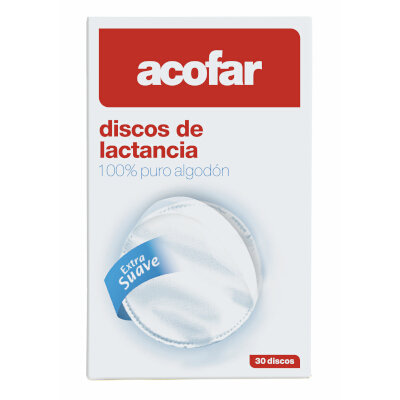 DISCOS ACOFAR LACTANCIA 30 UNIDADES
