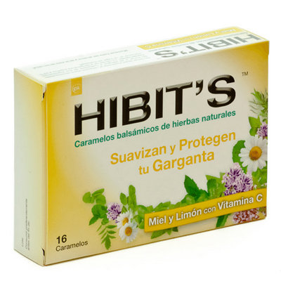 HIBITS CARAMELOS BALS LIMON 16 UNID