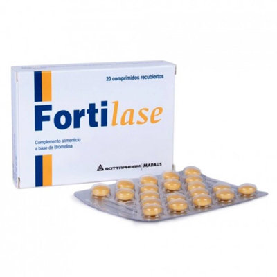FORTILASE 20 COMPRIMIDOS RECUBIERTOS