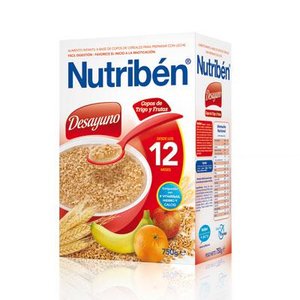 NUTRIBEN DESAYUNO COPOS TRIGO FRUTAS 750