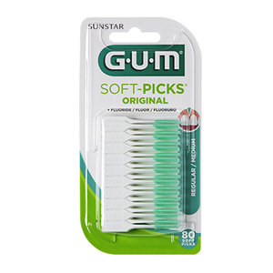 GUM 632 SOFT PICKS ORIGINAL REGULAR 80 U