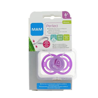 CHUPETE MAM PERFECT SILICONA 6+