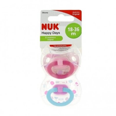 CHUP NUK T-3 DIA SURTIDO SILIC 2 UDes