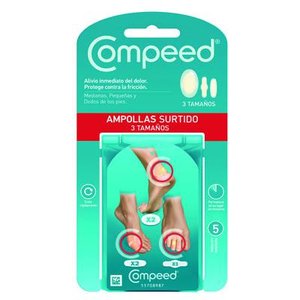 COMPEED AMPOLLAS PACK MIXTO 3 TAMAÑOS 5U