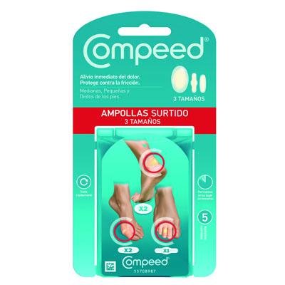 COMPEED AMPOLLAS PACK MIXTO 3 TAMAÑOS 5U