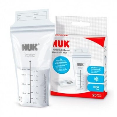 BOLSAS DE LECHE MATERNA NUK 25 UDS