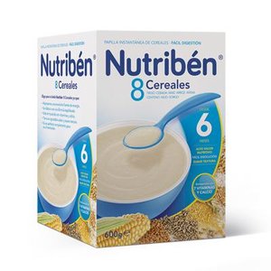 NUTRIBEN PAPILLA 8 CEREALES 600 GRAMOS