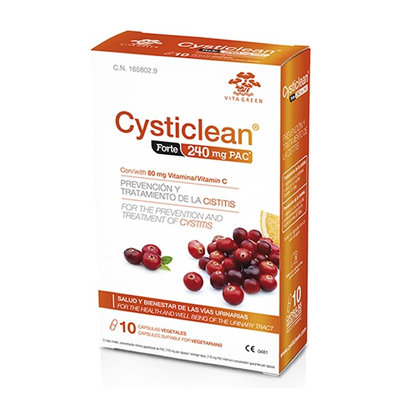 CYSTICLEAN FORTE 240 MG PAC 10 CAPSULAS