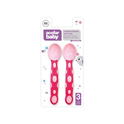 ACOFARBABY CUCHARA SILICON BLANDA +3M 2U