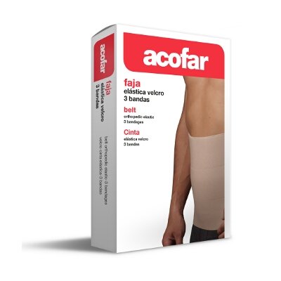 ACOFAR FAJA ELASTICA VELCRO 3 BANDAS T1