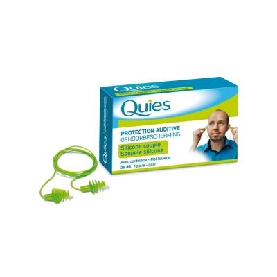 TAPONES QUIES SILICONA CORDON 2 UNI