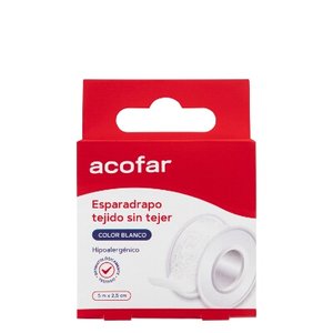 ACOFAR ESPARADRAPO TEJIDO BLANCO 5X2,5CM