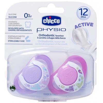 CHUPETE CHICCO PHYSIO ROSA 12+ 2U