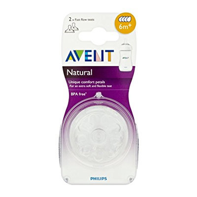 AVENT TETINA NATURAL FLUJO RAPIDO 2 UNID
