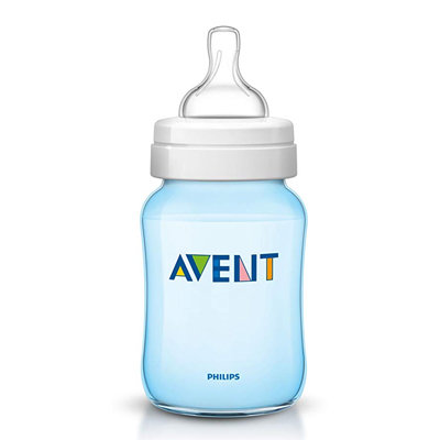 AVENT BIBERON PP NATURAL AZUL 260 ML