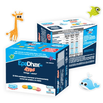 EPADHAX KIDS SABORES 550MG 80CAPs