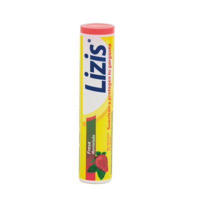 LIZIS FRESA MENTOLADA C/EDULCORANTES 12U