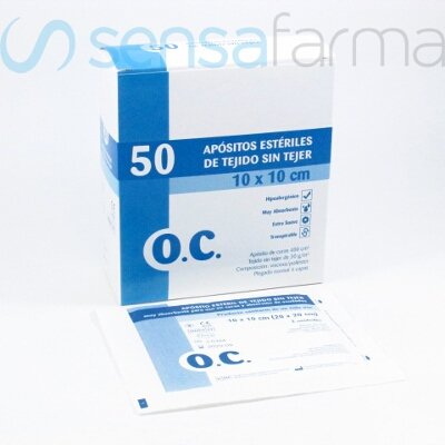 COMPRESA EST. OC TEJIDO S/TEJ 10X10 50U