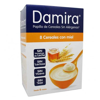 DAMIRA PAPILLA MULTICEREALES MIEL 600 GR