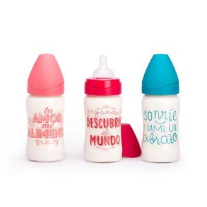 BIBERÓN SUAVINEX BOCA ANCHA 240ML VIDRIO