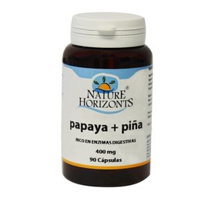 PAPAYA+PIÑA 400MG 90CAPS NATURE HORIZONS