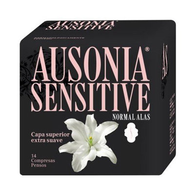 COMPRESAS AUSONIA SENSITIVE ALAS NOR 14U