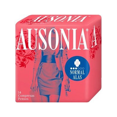 COMPRESAS AUSONIA AIR DRY ALAS NORMAL 14