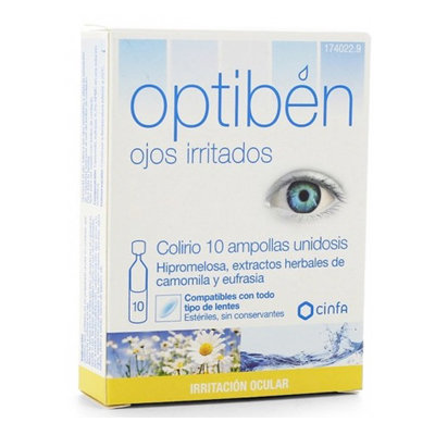 OPTIBEN OJOS IRRITADOS 10 AMPOLLAS UNIDO