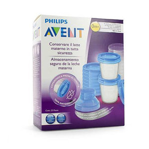 AVENT RECIP VIA LECHE MATERN 180ML 10 VA