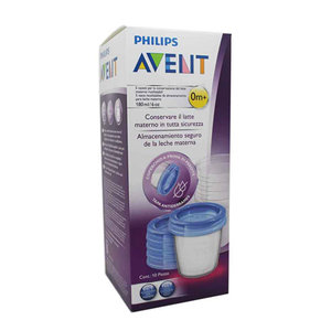 AVENT RECIP VIA LECHE MATERN 180ML 5 VAS