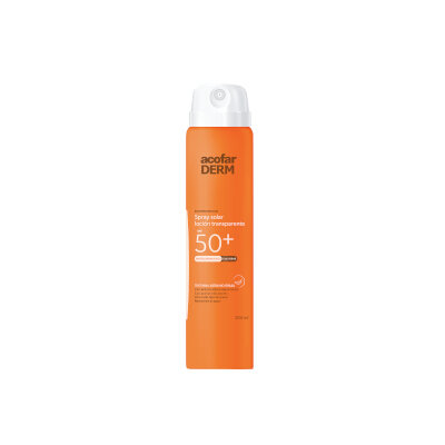 ACOFARDERM SPRAY SOLAR TRANSP SPF50+ 200