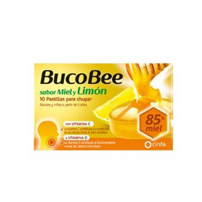 BUCOBEE MIEL LIMON 10 PASTILLAS CHUPAR