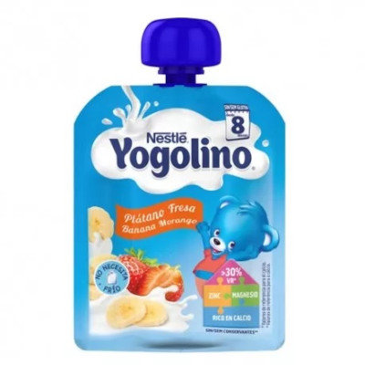 YOGOLINO BOLSITA PLATANO Y FRESA 90G