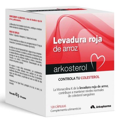 ARKOSTEROL LEVADURA ARROZ ROJA 120 CAPS