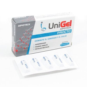 UNIGEL PROCTO 5 SUPOSITORIOS