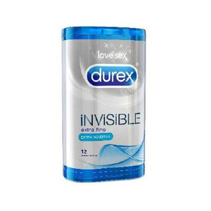 DUREX INVISIBLE EXTRA FINO-SENSITIVO 12U