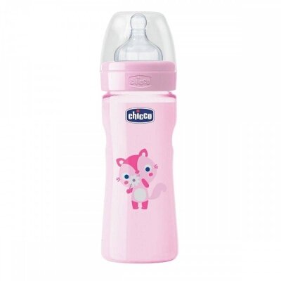 BIBERON CHICCO SILIC ROSA NORM 150ML 0M+