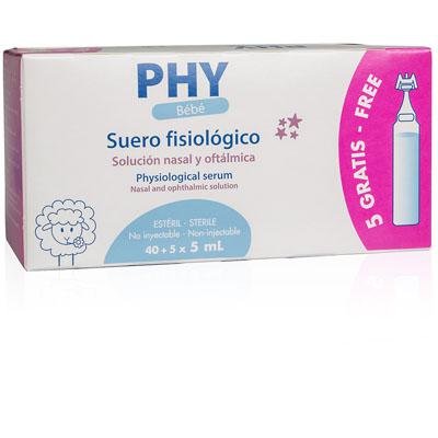SUERO FISIOLOGICO PHY BEBE 40+5 UDS