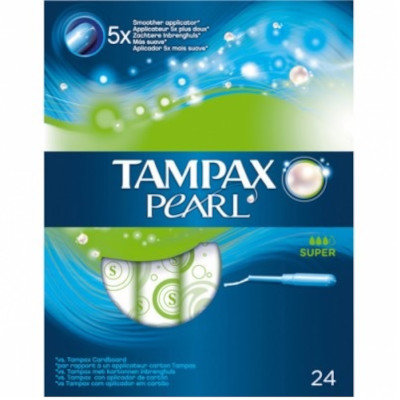 TAMPONES TAMPAX PEARL SUPER 24 UNIDADES