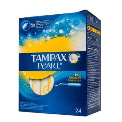 TAMPONES TAMPAX PEARL REGULAR 24 UDS